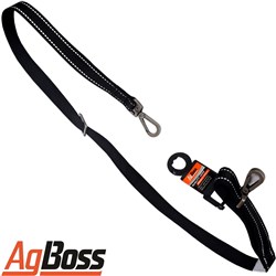 DOG LEAD BLACK 25MM X 120CM
