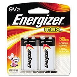 ENERGIZER MAX BATTERY 9V PK2