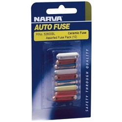 NARVA FUSE CERAMIC MIXED 10PK