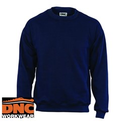DNC CREW NAVY NECK JUMPER 4XL