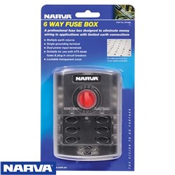 NARVA FUSEBOX 6 WAY C/BREAKER