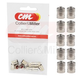 VALVE CAP METAL DOME (PKT 10)