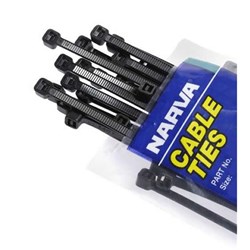 ZIP TIE BLACK 7.6X370MM PK100