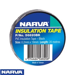 NARVA PVC BLACK TAPE 19MMX20M