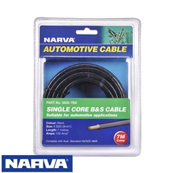 BATTERY CABLE BLACK 8B&S 7M