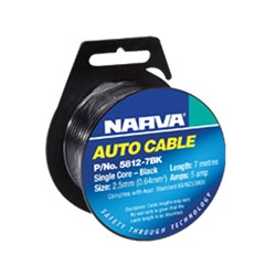 NARVA CABLE 2.5MMX7M RED