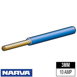 AUTOMOTIVE CABLE BLUE 3MM 30M