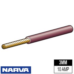 AUTOMOTIVE CABLE BROWN 3MM 30M