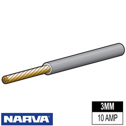 AUTOMOTIVE CABLE GREY 3MM 30M