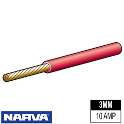 AUTOMOTIVE CABLE RED 3MM 30M