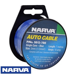 NARVA CABLE 3MMX7M BLUE
