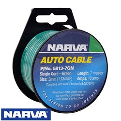 NARVA CABLE 3MMX7M GREEN