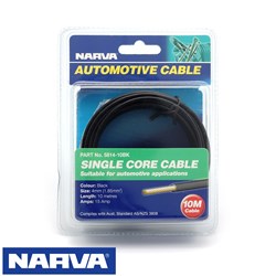 AUTOMOTIVE CABLE BLACK 4MM 10M
