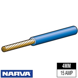 AUTOMOTIVE CABLE BLUE 4MM 30M