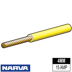 AUTOMOTIVE CABLE YELLO 4MM 30M