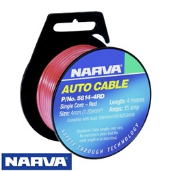 NARVA CABLE 4MMX4M RED