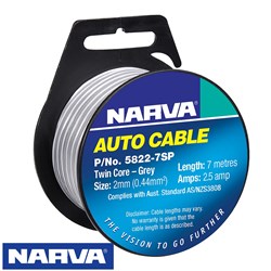 NARVA SPEAKER CABLE 2MMX7M