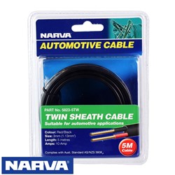 CABLE 3MM TWIN SHEATH 5M PK