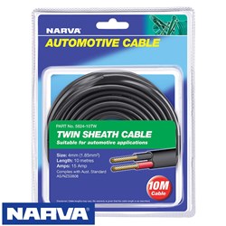CABLE TWIN SHEATH 4MM 5M PK