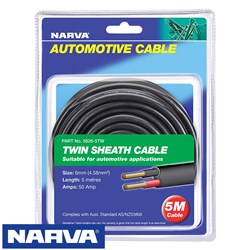CABLE TWIN SHEATH 6MM 5M