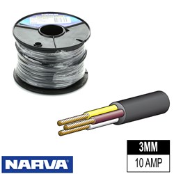 CABLE 3MM 3 CORE 30M