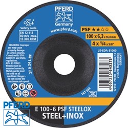 PFERD 100MM GRIND DISC INOX