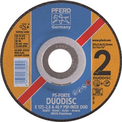 PFERD 125MM DUO DISC STEEL