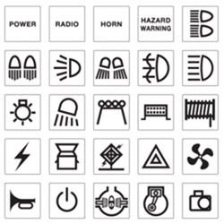 NARVA BLACK 4WD STICKER SET