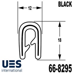 PINCHWELD PVC BLACK 5MTR PK1