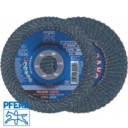 PFERD 125MM POLIFAN CURVED