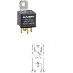 NARVA RELAY 4PIN 12V 40A
