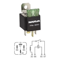 NARVA RELAY 4PIN 12V 30AMP