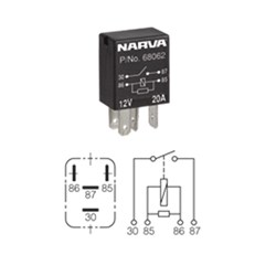 NARVA RELAY 4 PIN 12V/20A
