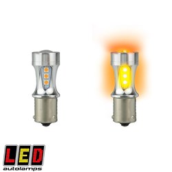 AMBER BAYONET BAU15S LED GLOBE