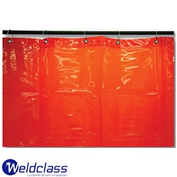 WELDING CURTAIN RED 1.8X1.8M