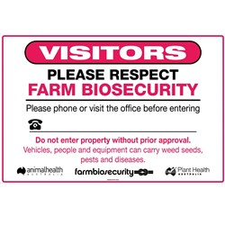 SIGN VISITORS PLEASE RESPECT