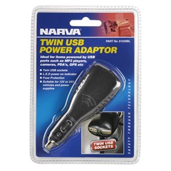 NARVA TWIN USB POWER ADAPTOR