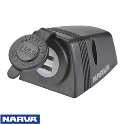 NARVA S/MOUNT DUAL USB SOCKET