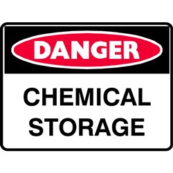 SIGN 'DANGER CHEMICAL STORAGE'