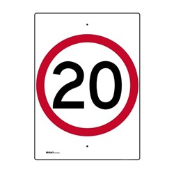 SIGN 'SPEED LIMIT 20KM'