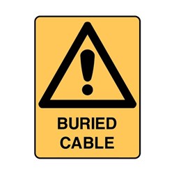 SIGN 'BURIED CABLE'