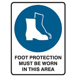 SIGN 'FOOT PROTECTION'