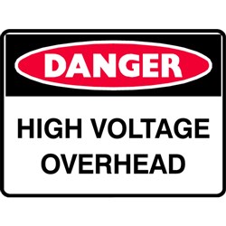 SIGN 'DANGER HIGH VOLTAGE