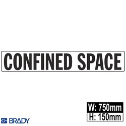 SIGN 'CONFINED SPACE'