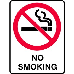 SIGN 'NO SMOKING'