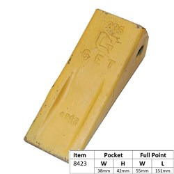 SPADE TOOTH LONG 23 SERIES