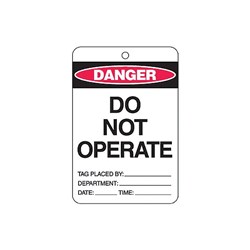 'DO NOT OPERATE' PACK 5