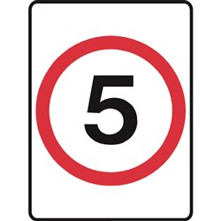 SIGN 'SPEED 5KPH'