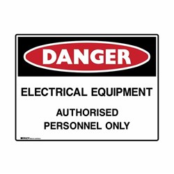 DANGER ELECTRICAL EQUIPMENT