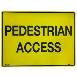 SIGN 'PEDESTRIAN ACESS'